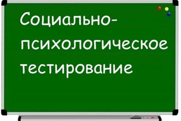 Социально-психологическое тестирование 2024.